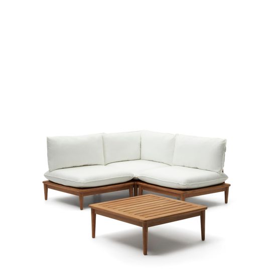 Portitxol набор из модульного дивана и столика из массива тикового дерева La Forma Испания