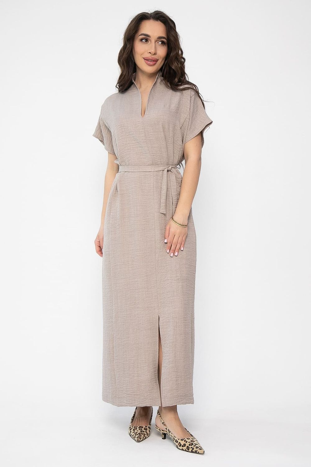 Платье Исландия (серо-коричневое) П13623-30М LT Collection