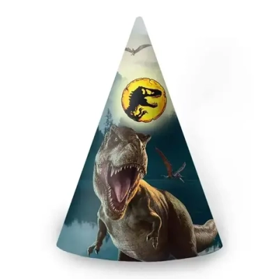 Jurassic World. Набор колпачков, желтый лого, 6 шт