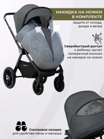 Коляска модульная 3в1 Sweet Baby Dark Grey (Black Crossy)