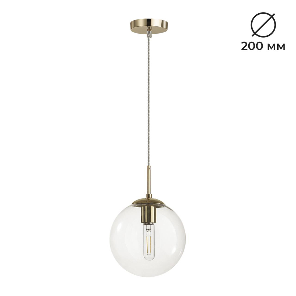 6509/1B SUSPENTIONI LN26 409 золотой Подвес E27 1*60W 220V SUMMER
