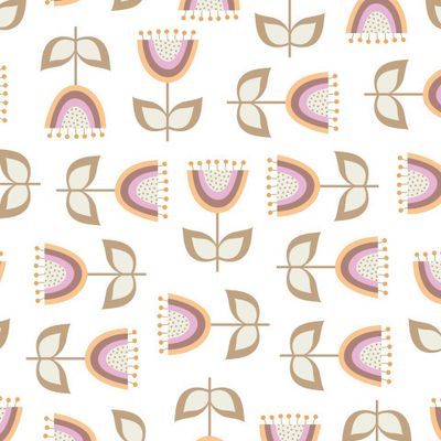 Скандинавский цветочный принт