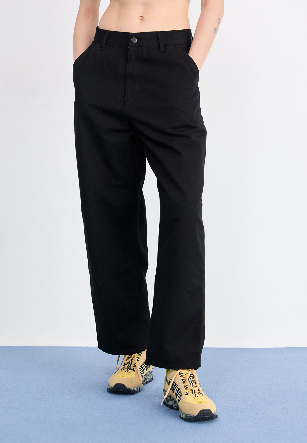 Carhartt WIP BRANDON - Тканевые брюки - Чёрный