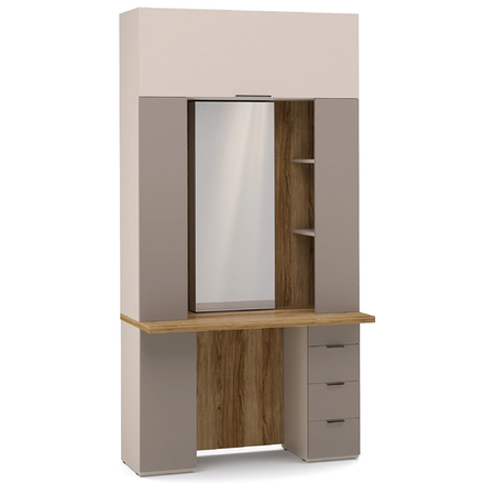 "Soho беж" EEC-02.DS/DV, Стол туалетный с секцией HC3 (мокко)