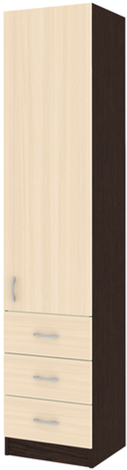 Пенал закрытый КарИВи КИВи Венге  Дуб Молочный