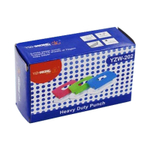 Дырокол Yizhi-Wang на 2 отверстия, 10.5*6*4 см, до 10 листов, 3 цвета ассорти