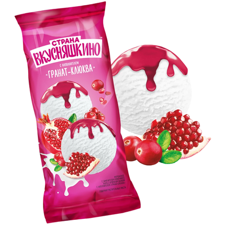 Мороженое Страна Вкусняшкино Гранат-клюква 450 гр