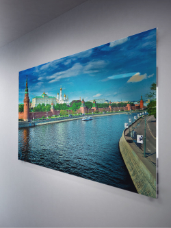 Фото картина на стекле / на стену / в подарок "Москва" 28х40 см. Декор для дома, подарок