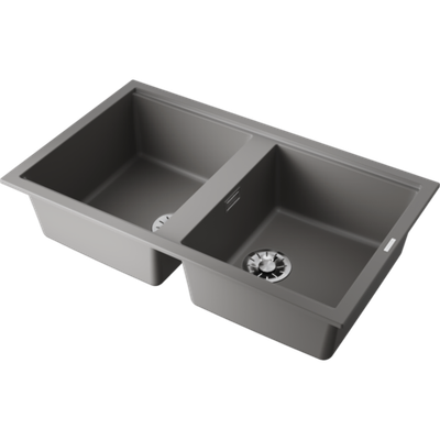 Мойка Omoikiri Kitagawa 86-2-GR Artceramic/leningrad grey