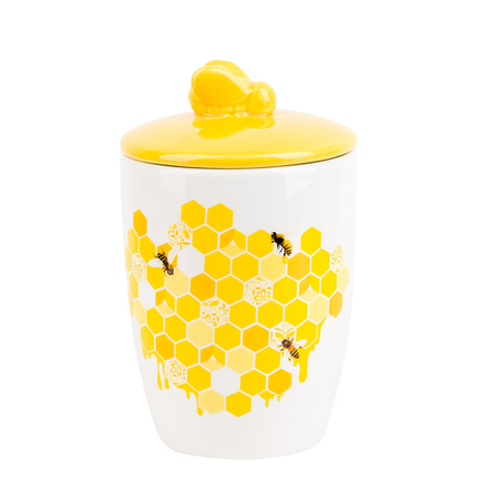 Банка для сыпучих продуктов (конус) "Honey" 9,5*9,5*16см. v=550мл. (подарочная упаковка)