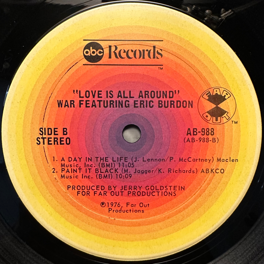 War Featuring Eric Burdon - Love Is All Around (США 1976г.)