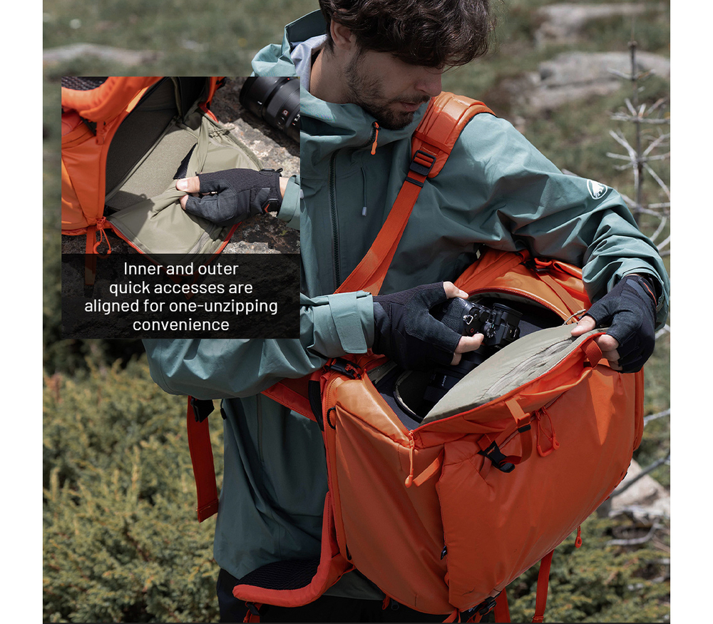 Рюкзак PGYTECH OnePro Flex 30L + Camera Insert M, цвет Space Black
