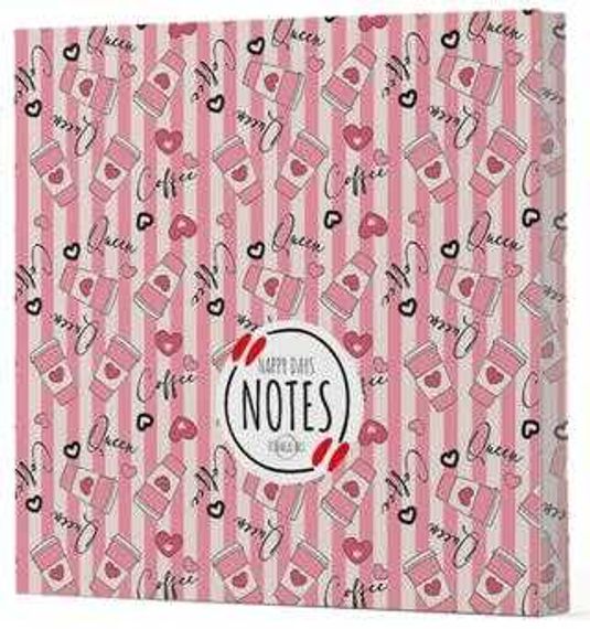 Kahve 8 - Çizgisiz Yan Boyamalı Defter