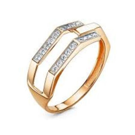 Кольцо из золота с фианитами