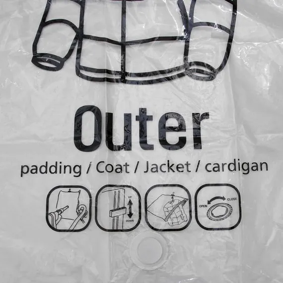 Вакуумный пакет для хранения одежды с крючком, 67×90 см, с рисунком