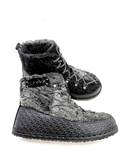 Ботинки из натурального каракуля "DOUBLE COLOR"