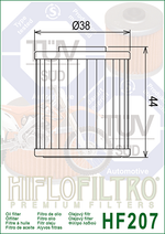 Фильтр масляный HF207 Hiflo