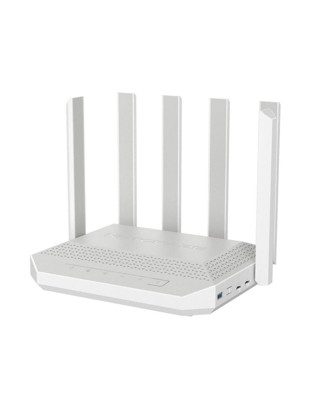 Мультигигабитный интернет-центр Netcraze Hero 5G (NC-4110) с модемом 5G, двумя слотами для SIM-карт, Mesh Wi-Fi 6 AX3000, Smart-коммутатором 12.5G и 41G, многофункциональными портами USB 3.0 и 2.0