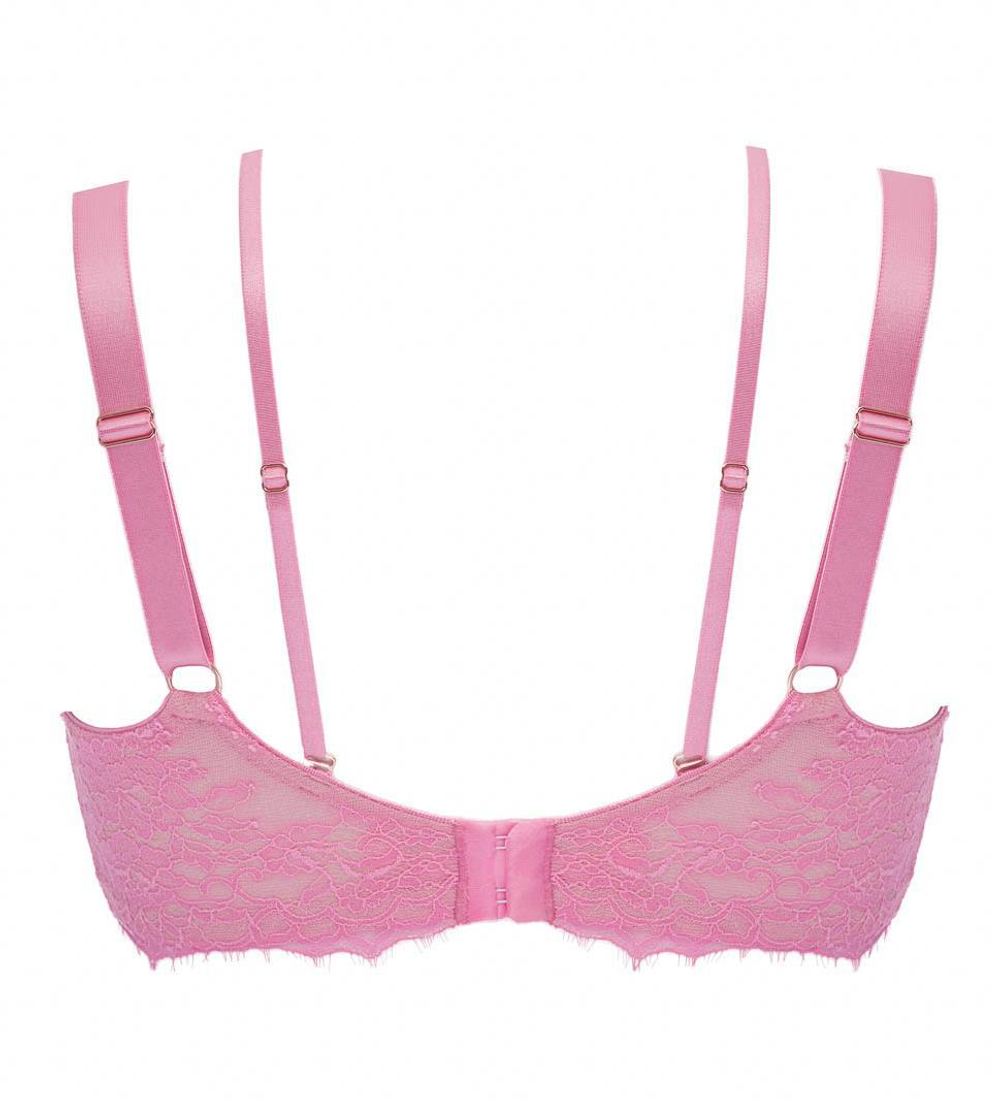 Бюстгальтер French Kiss с чашкой +size на тонком поролоне (Размер: 90F) (Цвет: розовый)