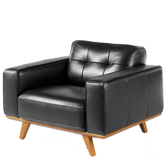 Кресло Angel Cerda 5606-1P, черная кожа