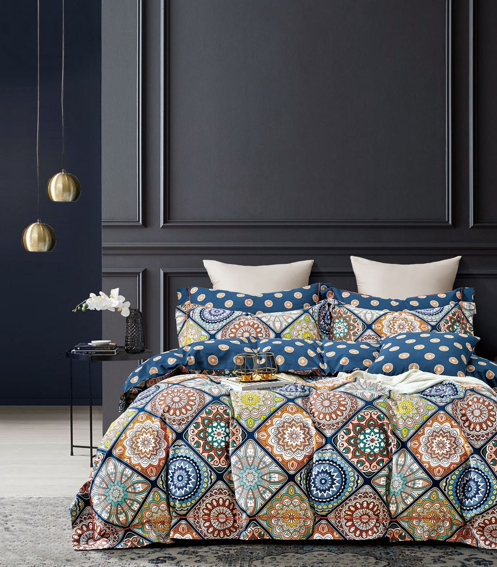 Постельное белье 2 спальное евро Asabella 1601-6