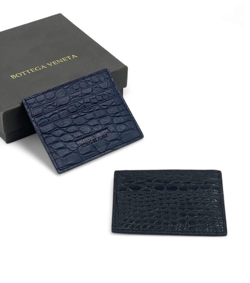 Картхолдер Bottega Veneta из кожи крокодила