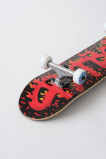 Скейтборд Футворк Пламя Красный 7.625”