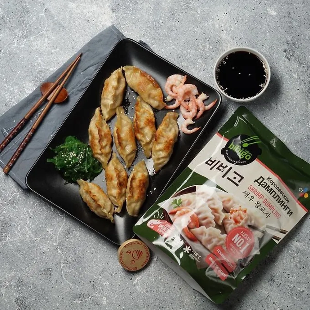 Дамплинги, Бибиго, королевские с креветкой, Равиоли, 385 г