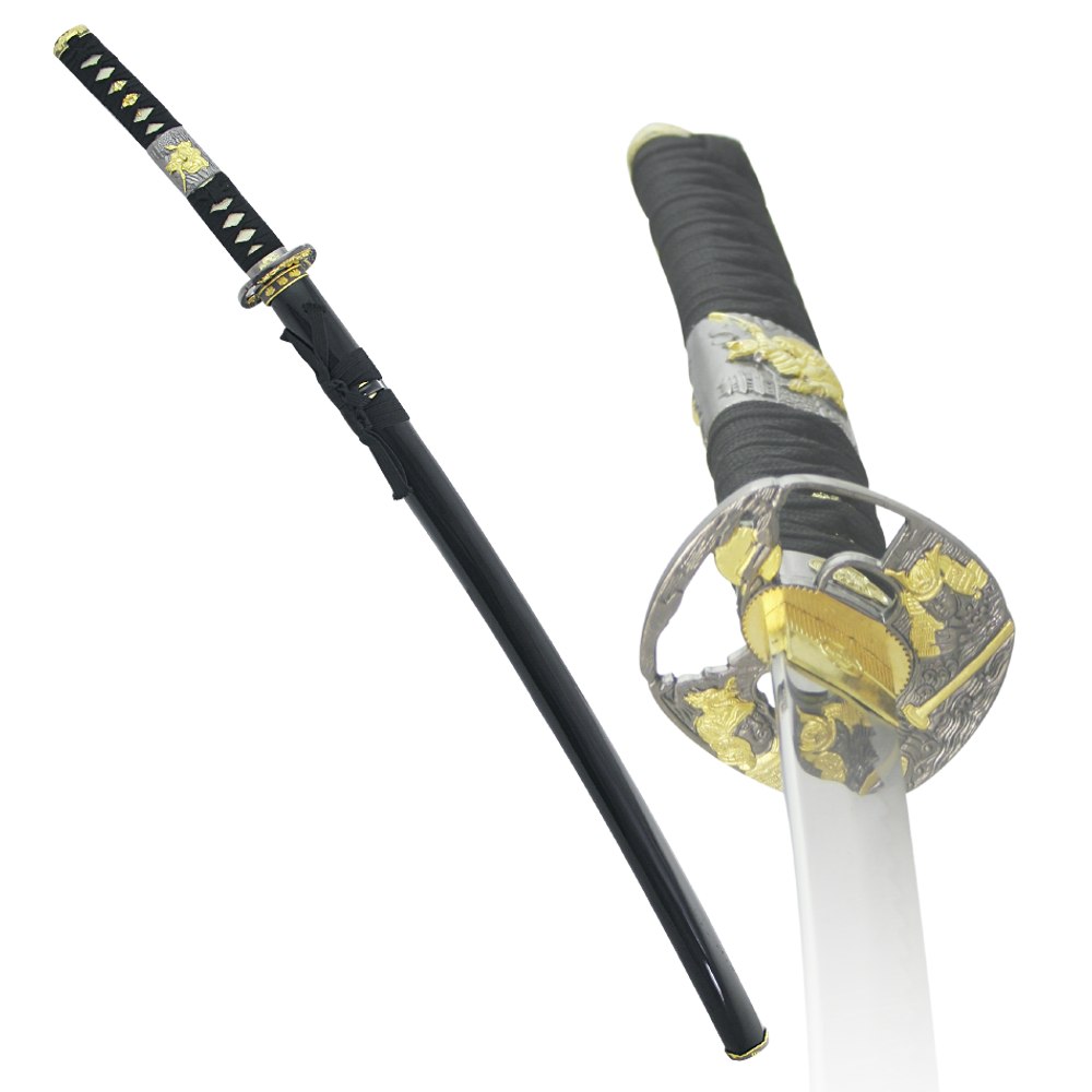 Меч Катана классическая, черные ножны (Art Gladius)