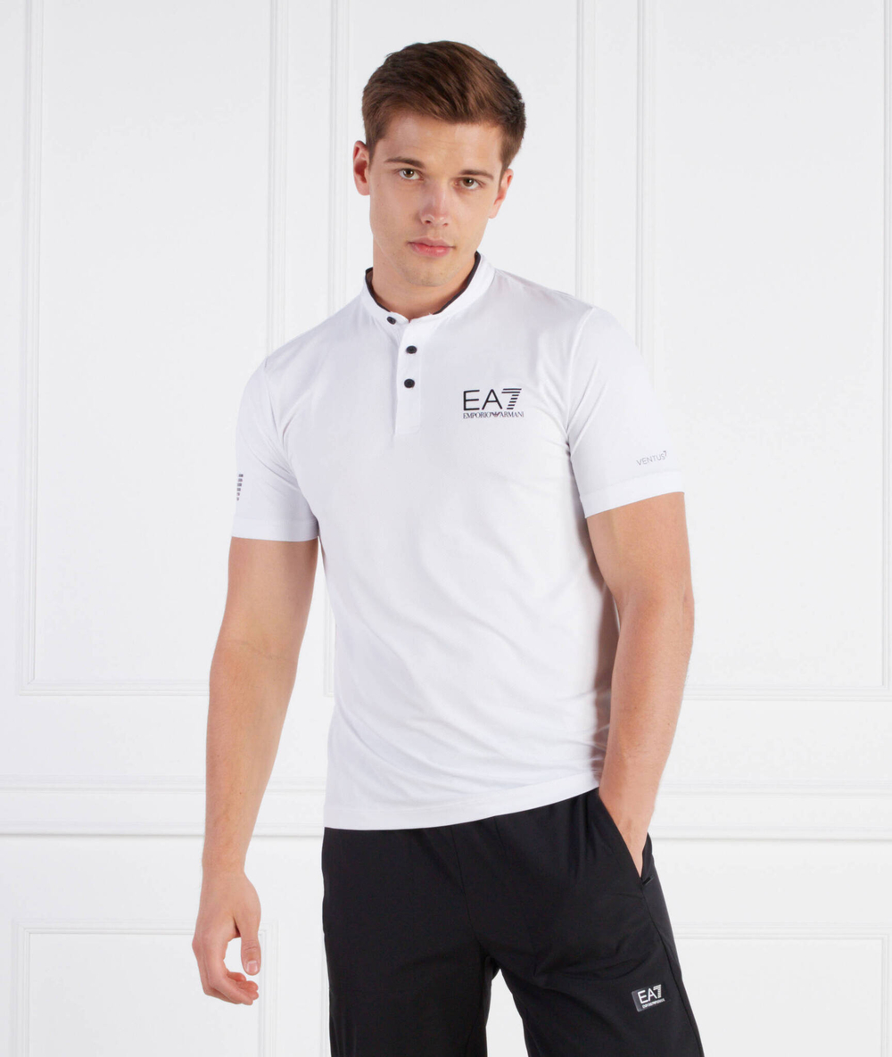 Поло EA7 - белый(8NPT21 PJEMZ)