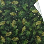 Бумага упаковочная 50х70 см «Хвойные веточки» (1 лист)