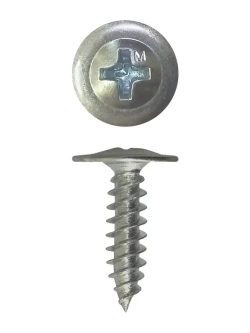 Саморез Daxmer 4,2х16 c прессшайбой острый белый цинк (1кг - 550 шт)