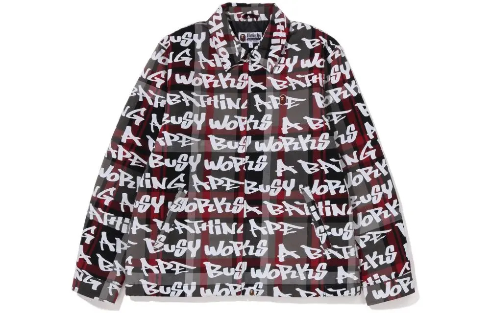 A Bathing Ape One Point A Bathing Ape Graffiti Check Zip Куртка
