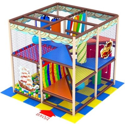 Детский игровой лабиринт «Кубик» 5,8 м² (2,6*2,5*2.5м)