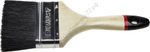 STAYER UNIVERSAL-EURO 100 мм, 4″ чёрная натуральная щетина, деревянная ручка, Плоская кисть (01022-100)
