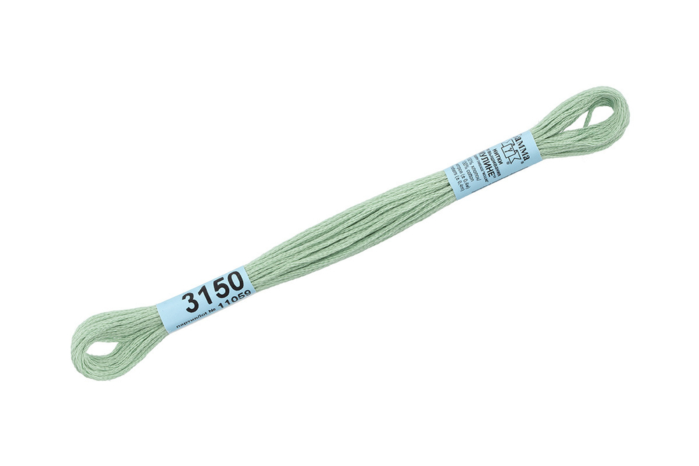 Мулине "Gamma", 100% хлопок , 8 м, №3150