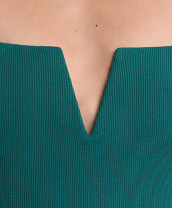 OYSHO Купальник Piqué с V-образным вырезом, зеленый