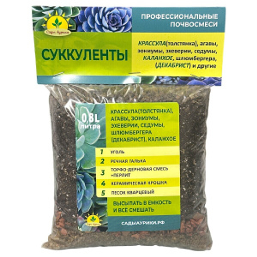Субстрат Суккуленты 0,8л (20) (  )