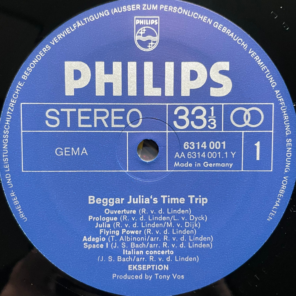Ekseption ‎– Beggar Julia's Time Trip (Германия 1970г.)