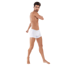 Мужские трусы боксеры белые Clever Moda CLASSIC MATCH BOXER 088001