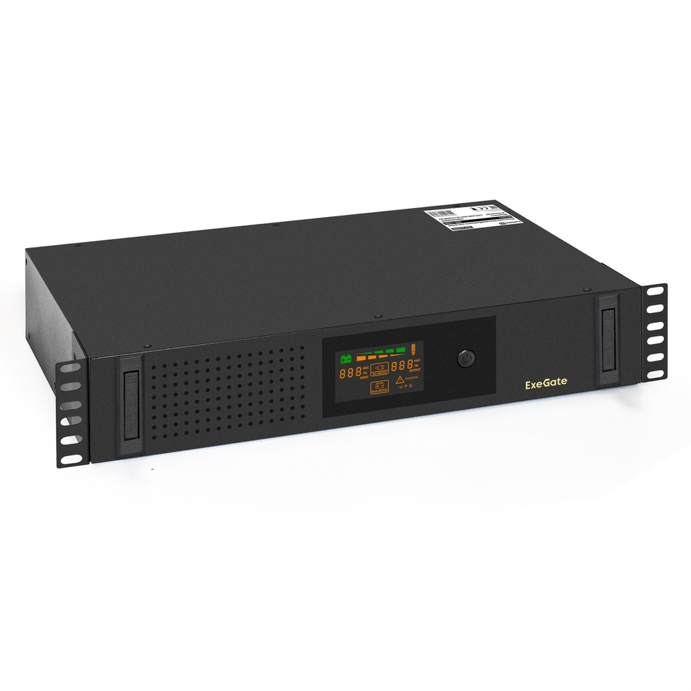 Источник бесперебойного питания  Exegate ServerRM UNL-1000.LCD.AVR.2SH.3C13.USB.2U