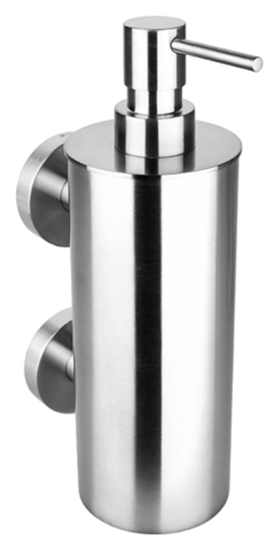 Настенный дозатор для жидкого мыла (большой металлический стакан), 2 держателя neo 104109035