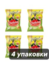 Кукурузные снеки Deluna Сметана и лук 85 г x 4 шт