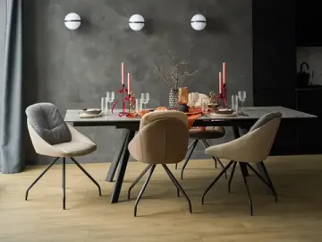 Раскладной обеденный стол Bronte керамика 160-240