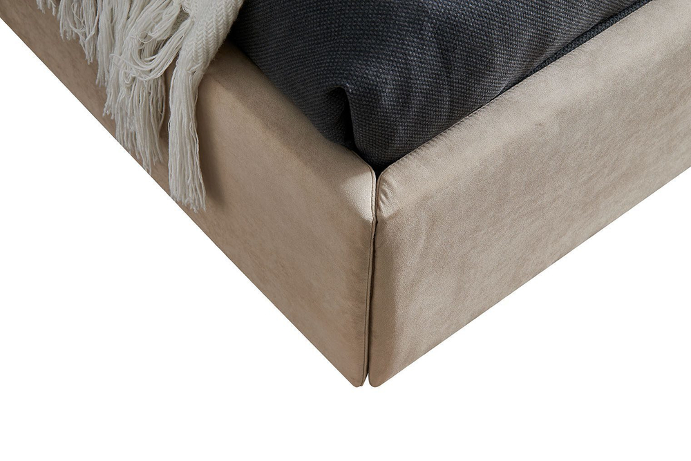 Кровать 1726 BEIGE бежевая с ящиком для белья