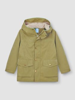 Парка c флисом оливка