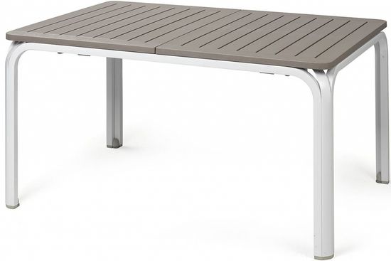 Стол пластиковый раздвижной Alloro 140 Extensible цвет белый/тортора Nardi Италия