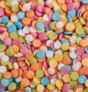 Посыпка (4мм в диаметре) конфетти пастельные 100гр