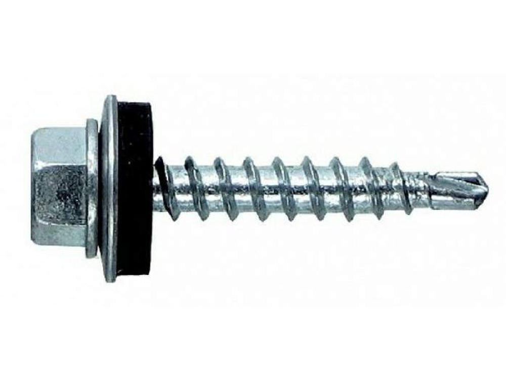 Саморез кровельный мет-дер, цинк 4,8*35 (50шт/уп)    ХХ