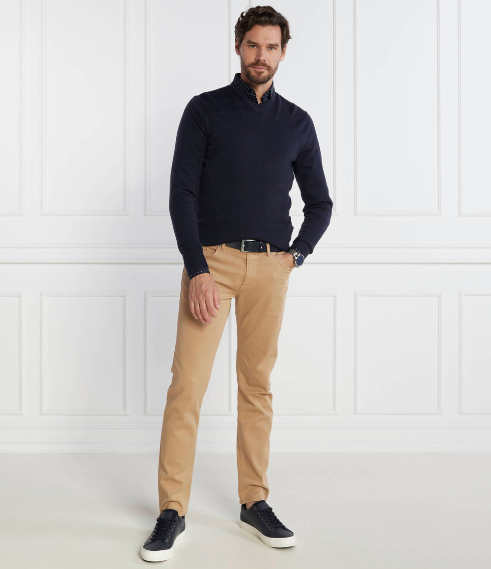 Wełniany свитер SUPERIOR Calvin Klein - темно-синий(K10K110423)